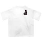 gatto solitario(物寂しげな猫)の黒猫 Oversized T-Shirt