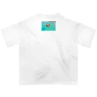 MOMOTAKAショップの海のかけら - ピグとバード Oversized T-Shirt