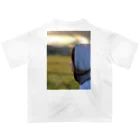 雲の自由座のmorning glory  オーバーサイズTシャツ