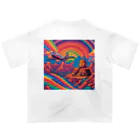 彩虎TigdolのPsychedelic history mix 3 オーバーサイズTシャツ