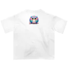 mame1103の虹色幸ふくろう Oversized T-Shirt