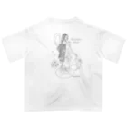 Usagi-aiの日本の女神様　木花咲耶姫命 オーバーサイズTシャツ