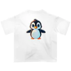 いろは物語のペンギンが一輪車に乗る！ Oversized T-Shirt