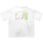 nya-mew（ニャーミュー）のネコチャン×ネコチャン(バックプリント) オーバーサイズTシャツ