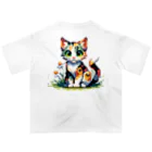 ねこの店のBeware of people who dislike cats オーバーサイズTシャツ