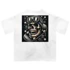 _Aloha_のskull オーバーサイズTシャツ