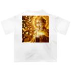 癒しと瞑想リセット開運法の弁財天真言金運グッズ3 オーバーサイズTシャツ