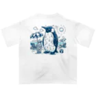 daiichibookの汗だく　ペンギン　Tシャツ オーバーサイズTシャツ