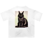 24Nyanの黒猫A オーバーサイズTシャツ