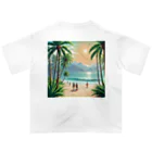 Paradise ExploreのPalm Breeze Bliss オーバーサイズTシャツ