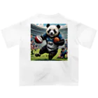 Panda Art Galleryのラグビーパンダ Oversized T-Shirt