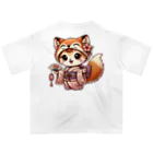 Snow-peaceのキュートなキツネコスチュームの子猫 Oversized T-Shirt