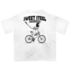 nidan-illustrationの"SWEET STEEL Cycles" #2 オーバーサイズTシャツ