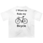 kg_shopの[★バック] I Want to Ride my Bicycle Oversized T-Shirt