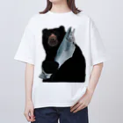 cosajisalut100ponの８４．大切な鮭 Oversized T-Shirt