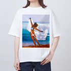 aoi.aoのSummer Girl - Stay Fearless Version #1 Oversized T-Shirt