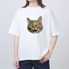 桃くるみSHOPのアハハにゃん Oversized T-Shirt