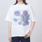 あくむ病院のfall in clear（ゆめかわいいトリップ） オーバーサイズTシャツ