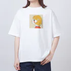 無糖 きな子のピアッシング オーバーサイズTシャツ