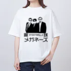 蹴球メガネーズのカラバリ2色【ちょいワル風】蹴球メガネーズ オーバーサイズTシャツ