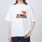 とりやまいろいろグッズのbistro Flamingoのハンバーグスペシャル オーバーサイズTシャツ