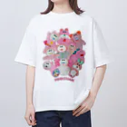 むにゅのピンクちゃんズ集大成 Oversized T-Shirt