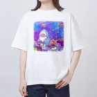 サメとメンダコ[namelessmm2]の宇宙ダイナー Oversized T-Shirt