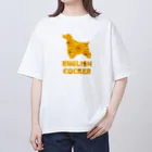 onehappinessのイングリッシュコッカースパニエル　ガーベラ Oversized T-Shirt