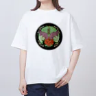  花金魚園の金魚薬ラベル オーバーサイズTシャツ