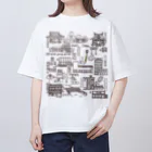 社員寮内職部のカメＴ2022！その①　カメスキータウンへ行こう Oversized T-Shirt