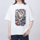 Cordelia　SUZURI分室のペトリキウカ　カラフルバード Oversized T-Shirt