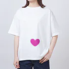 komagymの妊娠報告【表面・ハート、裏面・妊娠検査薬（陽性）】 オーバーサイズTシャツ