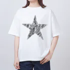 co_asahiの星2 オーバーサイズTシャツ