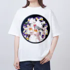 piyopiyobrandの白色オウム Oversized T-Shirt