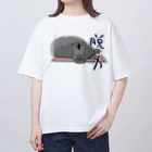 山中屋の【ゆるゆる動物園シリーズ】アメリカバクの脱力 Oversized T-Shirt