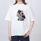 ユニコーンちゃんのユニコーンちゃん　切抜き オーバーサイズTシャツ