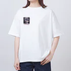 おだひろしAIクリエイターのかわいい黒パグちゃん Oversized T-Shirt