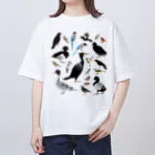 エダマメトイチ雑貨店の鳥図鑑 1 大 Oversized T-Shirt