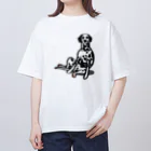 lily_dalmatianのてんてんちゃん オーバーサイズTシャツ