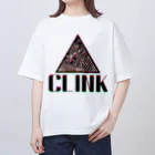 CLINK_officialのCLINK LOGO RGB BLACK オーバーサイズTシャツ