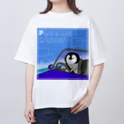 南極基地の売店コーナー by HIRO･θ･PENのサマードライブペンギン・Tシャツ Oversized T-Shirt