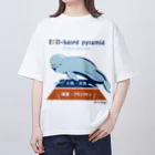 Kinkadesign うみのいきものカワイイShopのスナメリは食物連鎖の頂点 Oversized T-Shirt