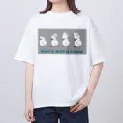 white-cockatooのタイハクオウム　mofumofu club オーバーサイズTシャツ