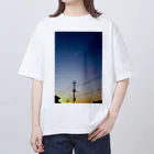 如月電機のTwilight Sky T-Shirt Oversized T-Shirt