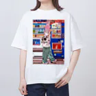 出汁こんぶ店のwalking game オーバーサイズTシャツ