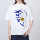 Yuki KashattoのBlue Doragon in Futamata Oversized T-Shirt
