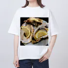 脳みそちゃんの【生牡蠣】脳みそちゃん オーバーサイズTシャツ