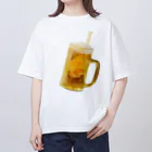 夏だ！ビールだ！のシュワー！！ オーバーサイズTシャツ