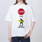 boldandnewのstop for surfer_No.003_fC オーバーサイズTシャツ