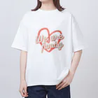 AICHAN_SのWe are family Oversized T-Shirt